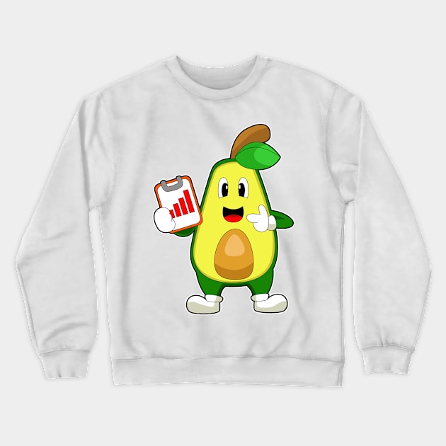 Avocado Secretary Graphic Crewneck Sweatshirt by Markus Schnabel